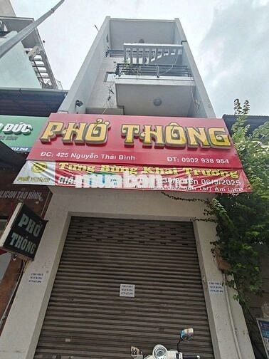 CHO THUÊ MẶT BẰNG Mặt Tiền 425 Nguyễn Thái Bình, P.12, Tân Bình