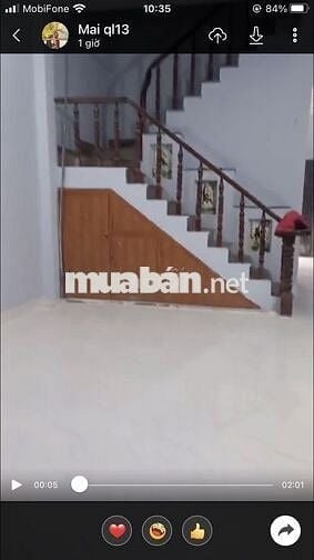 Chính chủ cho thuê nhà DT:4,3x13 giá 11tr/thg,2 lầu ,HBP,TĐ