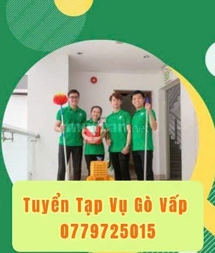 VIỆC LÀM TẠP VỤ GÒ VẤP LƯƠNG CAO CHO NGƯỜI LỚN TUỔI 