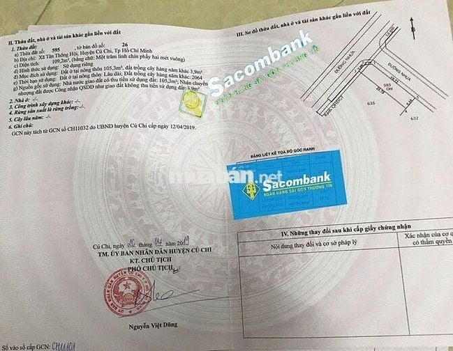 490TR/109M2 - 100% THỔ CƯ MẶT TIỀN ĐƯỜNG SỐ 29 TÂN THÔNG HỘI, SỔ RIÊNG