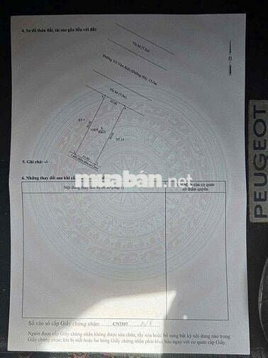Bán đất đường Võ Văn Kiệt 300m2 Phường Phú Tân (phường Bình Dương mới)