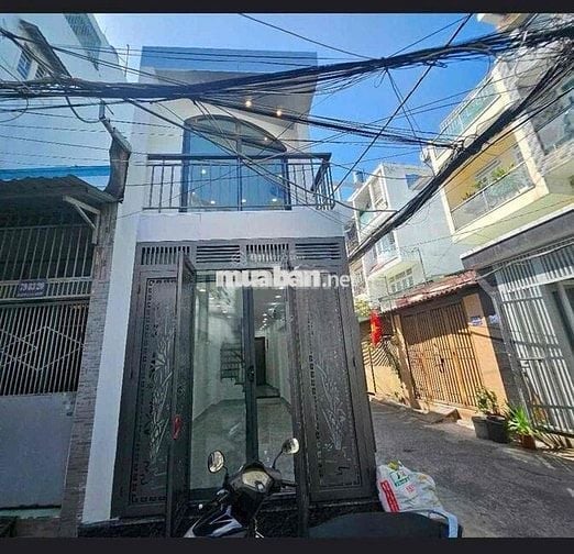 Cho thuê nhà hẻm thông kinh doan buôn bán Bùi Quang Là 3 x10 trệt lầu