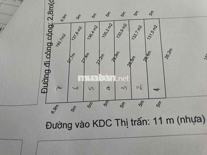 ĐẤT TRUNG TÂM THỦ THỪA – LONG AN 🔥 DT 138m² (5x28) – FULL THỔ CƯ 1,2TỶ