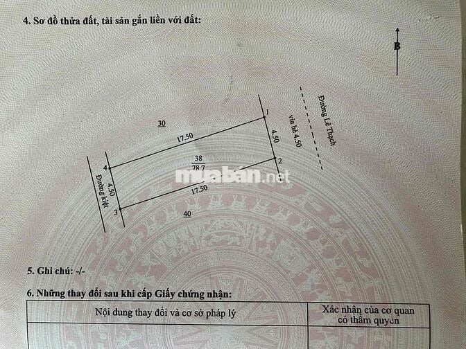 bán đất mt Lê Thạch, ngay cổng bến xe