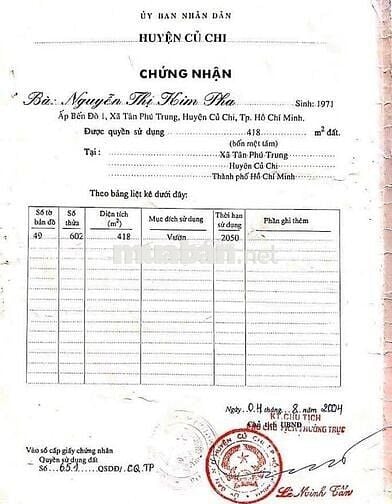Chính chủ bán nhà 6x14.5m vi bằng