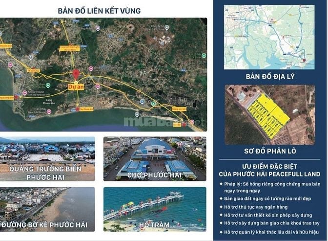 Hàng F0 15 lô sổ riêng công chứng  tại Phước Hải - TP HCM giá 10tr/m2