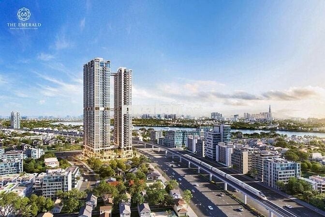 Chiết khấu 22% căn góc B04 74,3m2/2PN The Emerald 68, Hỗ trợ lãi 5 năm