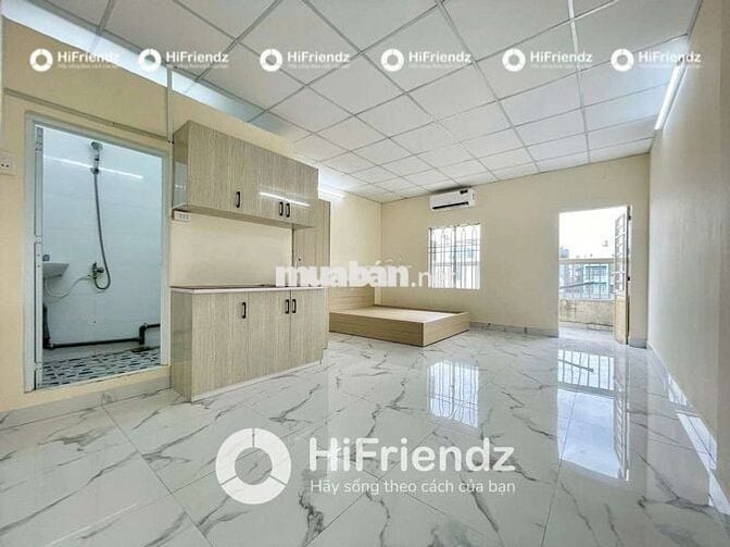 SẴN STUDIO ĐẦY ĐỦ TIỆN NGHI BAN CÔNG KHU VỰC TÂN HÒA ĐÔNG BÀ HOM