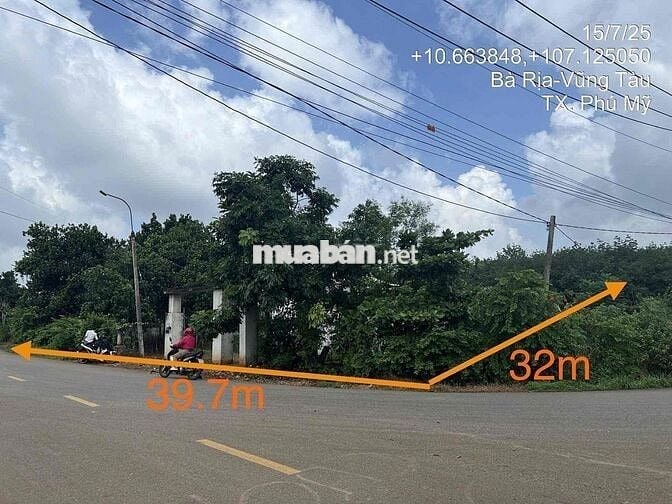 Bán đất 2 mặt tiền đường nhựa tại Phú Mỹ - BRVT