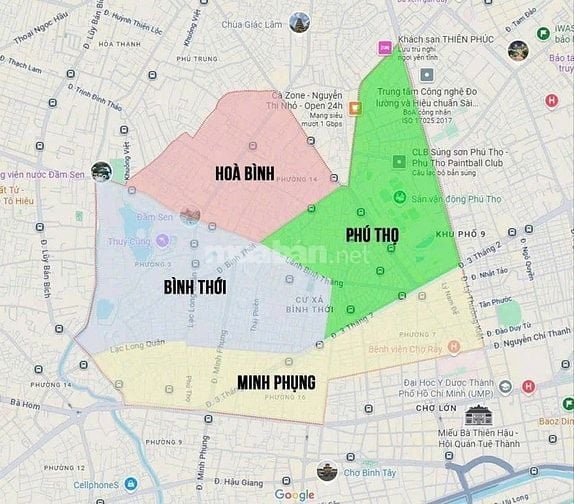 CHÍNH CHỦ CẦN BÁN 2 Lô ĐẤT ĐẸP Q11 – GẦN VÒNG XOAY LÊ ĐẠI HÀNH Đường 1