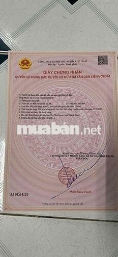 Bán Đất Xuân Lạc Vĩnh Ngọc Nha Trang Gần Sông Dân Cư Đông Sổ Đỏ Riêng