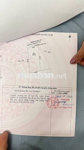 Bán đất Duy Trung - Duy Xuyên - 235m2 siêu đẹp