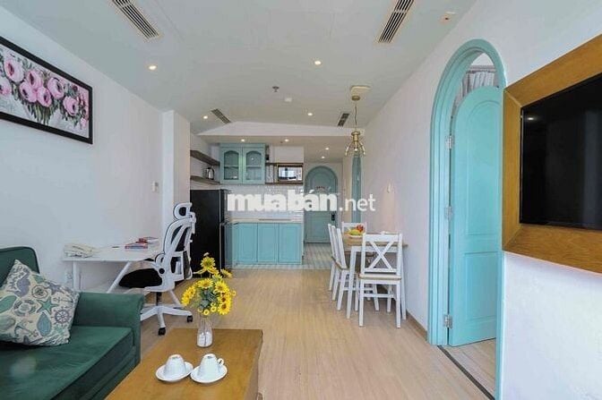 Cho thuê căn hộ 2 phòng ngủ 60 m2 đường Võ Nguyên Giáp, Đà Nẵng