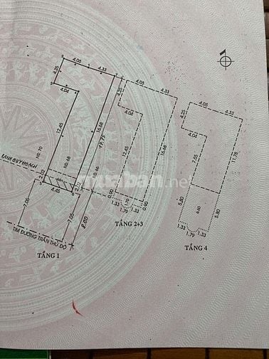 68 Trần Thủ Độ, 4 lầu , 4,5x22 , giá 13,68 tỷ