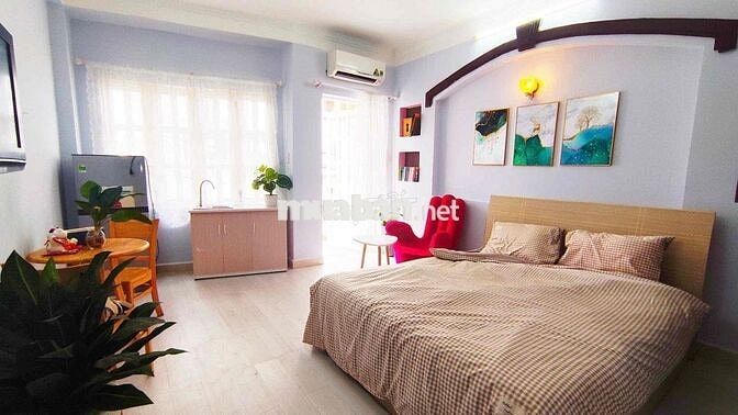 Căn Hộ Studio Ban Công 25m2 - Máy Giặt Riêng - Công Viên Lê Văn Tám