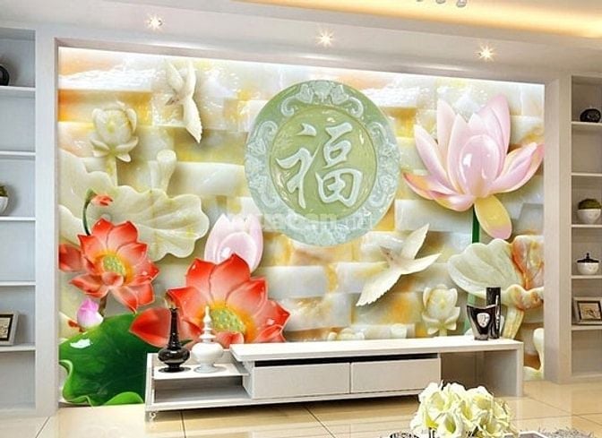 Tranh gạch 3d dán tường phòng khách - hành lang - CXV44