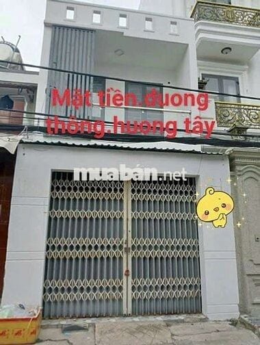 Nhà hướng Tây.1 lầu 3 phòng ngủ.hẻm to