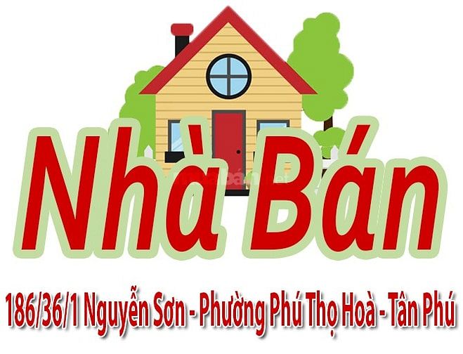 Chính Chủ Bán Nhà : 186/36/1 Nguyễn Sơn, P.Phú Thọ Hoà, Tân Phú 