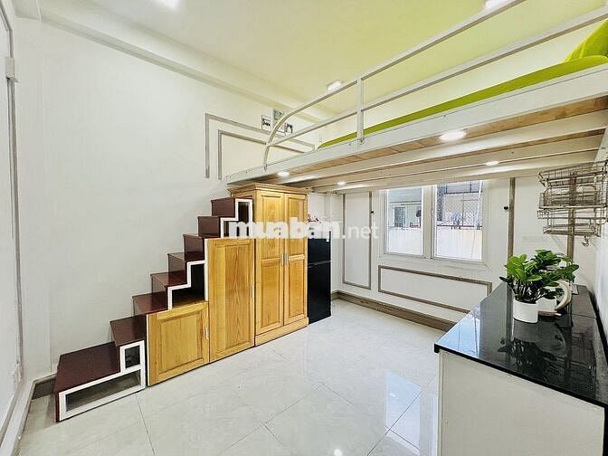 GÁC LỬNG TIỆN NGHI, CỬA SỔ THOÁNG 5' ĐI ĐH VĂN HIẾN CV ĐẦM SEN TÂN PHÚ