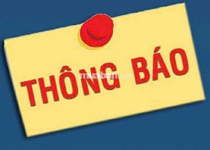 THÔNG BÁO BÁN ĐẤU GIÁ THANH LÝ TÀI SẢN