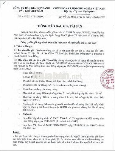 BĐS xã Lộc Châu, TP Bảo Lộc, Lâm Đồng (Phường 3 Bảo Lộc, Lâm Đồng)