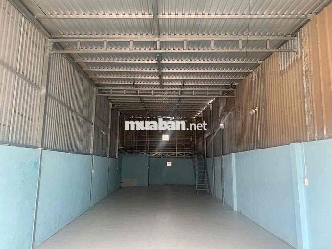 CHO THUÊ NHÀ - KHO 5x25m - NỞ HẬU 6m - GÁC LỬNG - NỀN GẠCH MEN