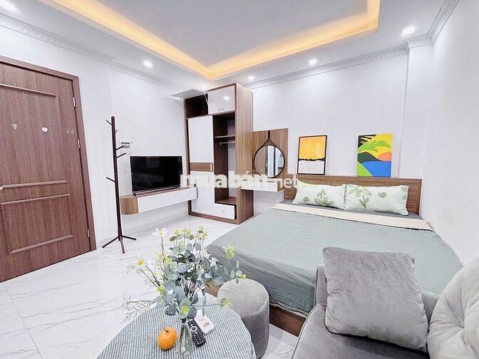 Cho thuê studio thoáng mát full đồ mới tinh tại Đội Cấn, Ba Đình