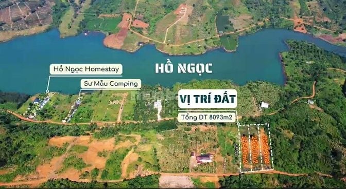 ĐẤT VIEW HỒ NGỌC - 2594m2 (có sẵn 700m2 ONT)