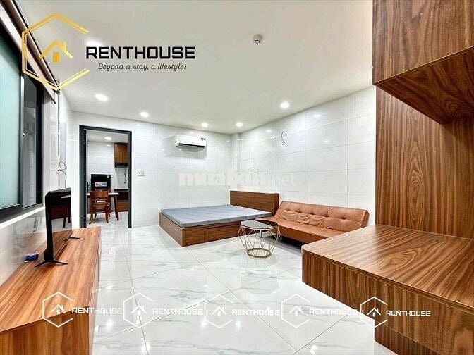 CHO THUÊ CHDV 1 PN TÁCH BẾP RỘNG 40M2 - FULL NỘI THẤT - GẦN VLU IUH