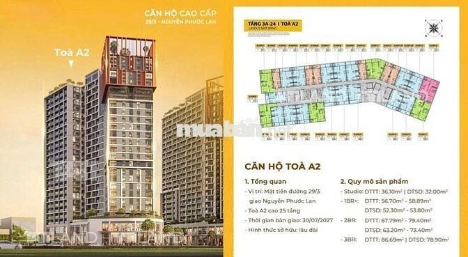 Căn STUDIO *** còn lại dự án Sun CORA