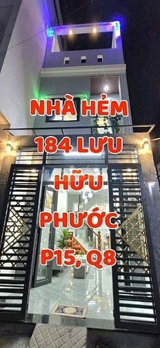 Bán nhà 1Trệt, 1lầu, ST,75m2. Căn góc 3 mặt tiền hẻm 184 Lưu Hữu Phước