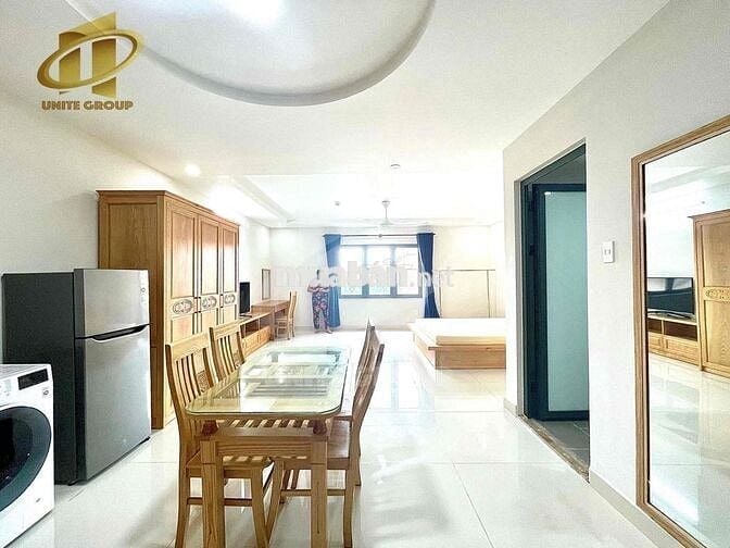 CHO THUÊ CĂN HỘ STUDIO 30m2 TRUNG SƠN, CỬA SỔ LỚN, BẾP XA GIƯỜNG Q8