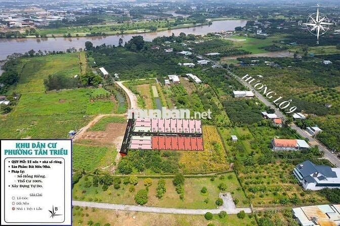 🔥 BÁN ĐẤT F0 GIÁ GỐC – 12 NỀN GIÁP SÔNG TÂN TRIỀU! 🔥