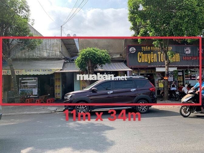 BÁN ĐẤT MẶT TIỀN 11m x 34m ĐANG KINH DOANH TỐT