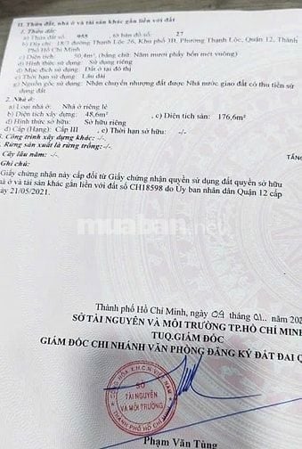 NHÀ PHỐ KDC BẢO ANH TL26 GẦN NGÃ TƯ GA, CHỢ CẦU ĐỒNG, 6,45 tỷ