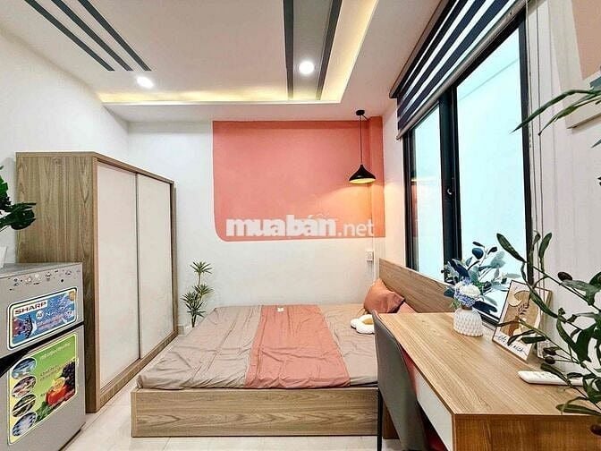 Phòng Studio cửa sổ thoáng, Full nội thất, gần chợ Bà Chiểu