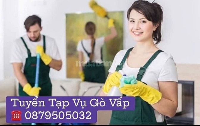 Tìm 3 cô làm Tạp Vụ dọn dẹp Văn Phòng ( từ 19-58 tuổi ) đi làm ngay