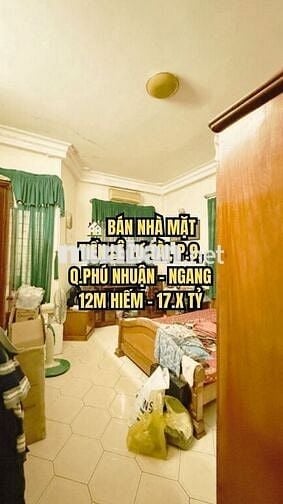 🏠 BÁN NHÀ MẶT TIỀN LÊ TỰ TÀI, P.9, Q.PHÚ NHUẬN - NGANG 12M HIẾM -