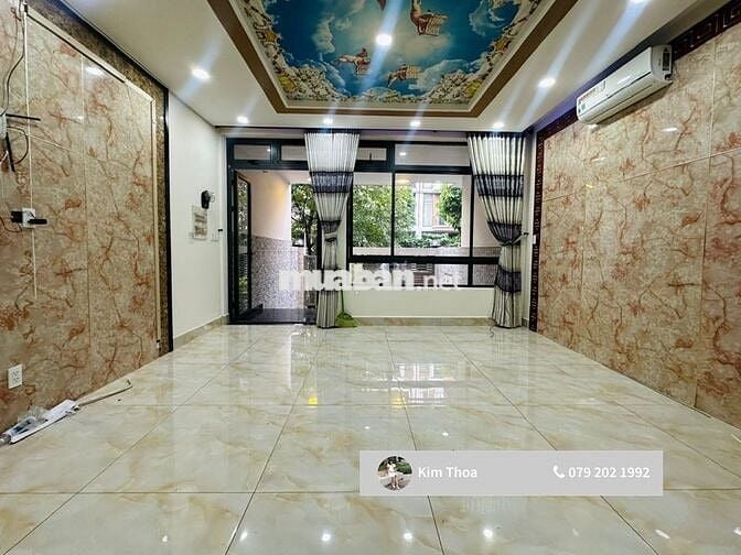 Trệt 5x21m (60m2) sẵn 2 phòng Vạn Phúc, xuất VAT máy lạnh hầm Giá 12tr