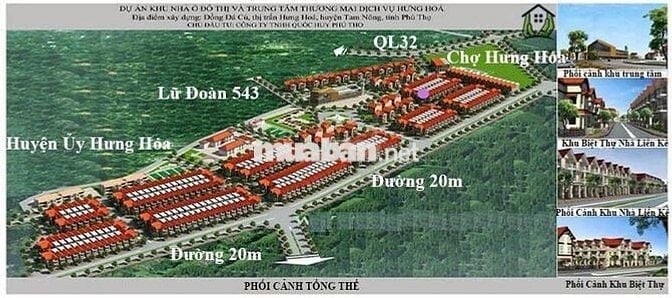 Chính chủ cần bán lô đất dự án Hưng Hoá River City