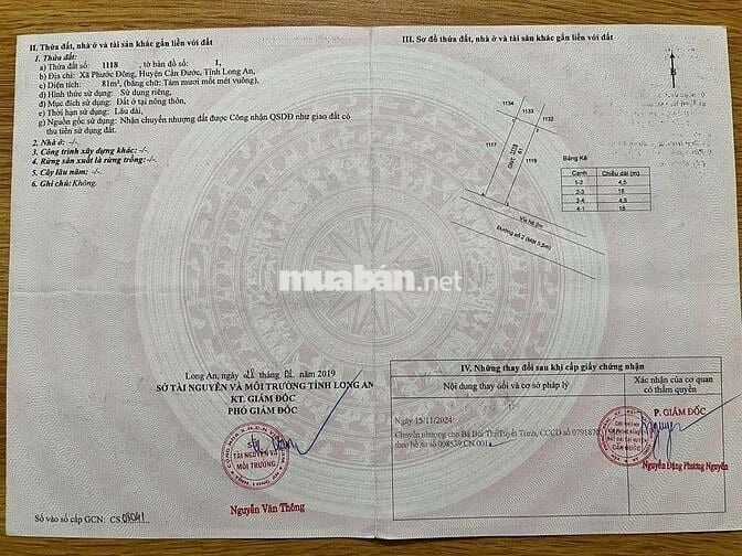 Chính chủ bán Đất khu dân cư Phước Đông