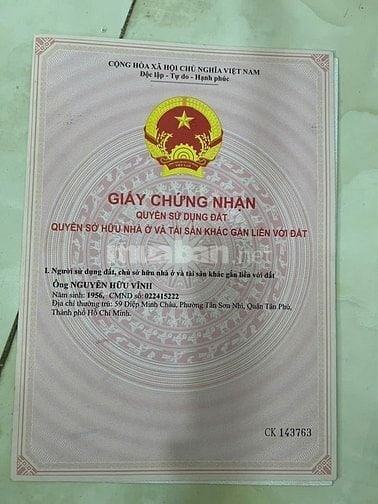 Bán nhà mặt tiền 1B Sơn Kỳ, phường Sơn Kỳ, ngay Aeon, 4x10m