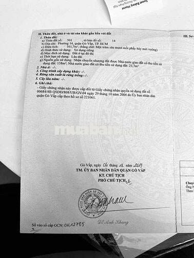 Bán lô đất hẻm xe hơi 10m thông phù hợp xây tòa nhà