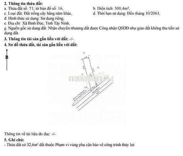 Quá rẻ, 390tr sở hữu 500m2 đất vườn view kênh cực đẹp