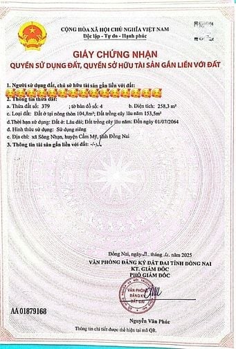 Lô đất dài thòng lòng có thổ cư tha hồ xây nhà phía sau giáp Suối