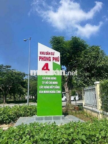 Bán đất đẹp 100m2 KDC Phong Phú 4 (Khang Điền) _ Bình Chánh