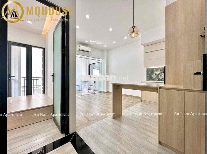 CĂN HỘ STUDIO - 1PN - TÁCH BẾP - FULL NỘI THẤT - BAN CÔNG NGAY CÔNG VI