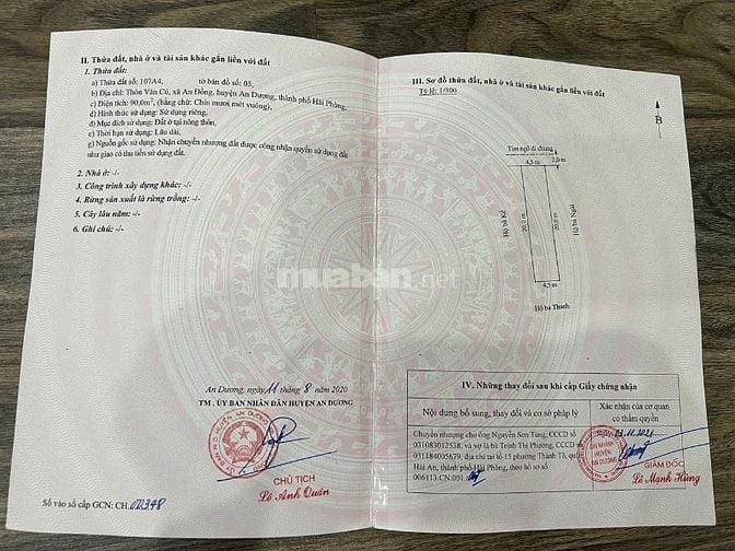LÔ ĐẤT TUYẾN 2 ĐƯỜNG MÁNG AN ĐỒNG 90m² Ô TÔ ĐỖ CỬA 