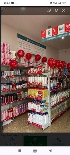 Tuyển gấp NV phụ quầy hàng.tạp vụ.đóng gói, ưu tiên trung tuổi 