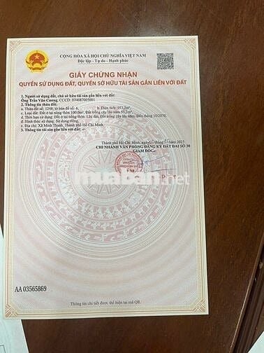 CHỦ NGỘP CẦN BÁN GẤP LÔ ĐẤT CHỈ 290TR